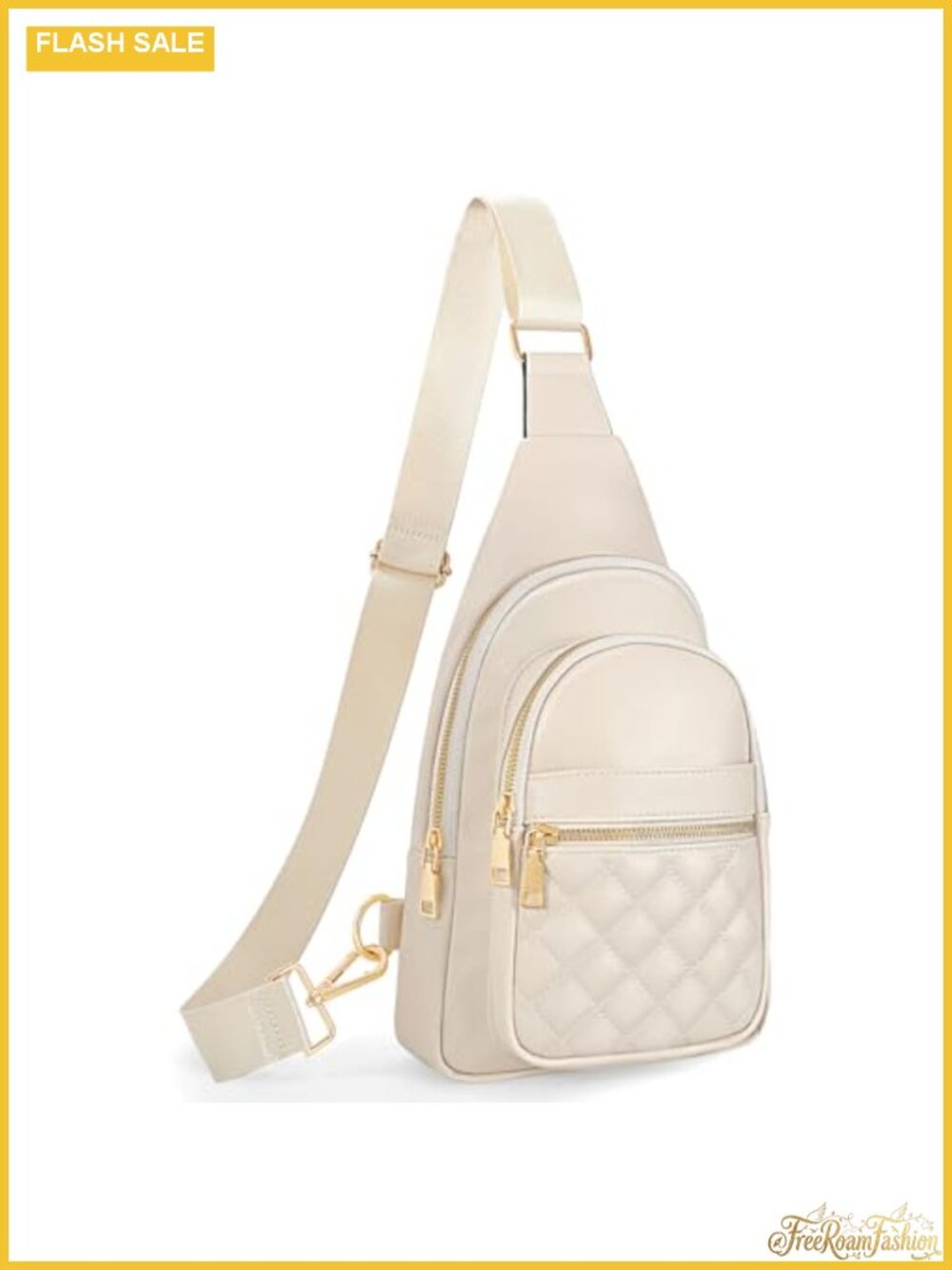 Faux Leather Sling Bag Crossbody Fanny Pack Chest Bag Travel Daypack